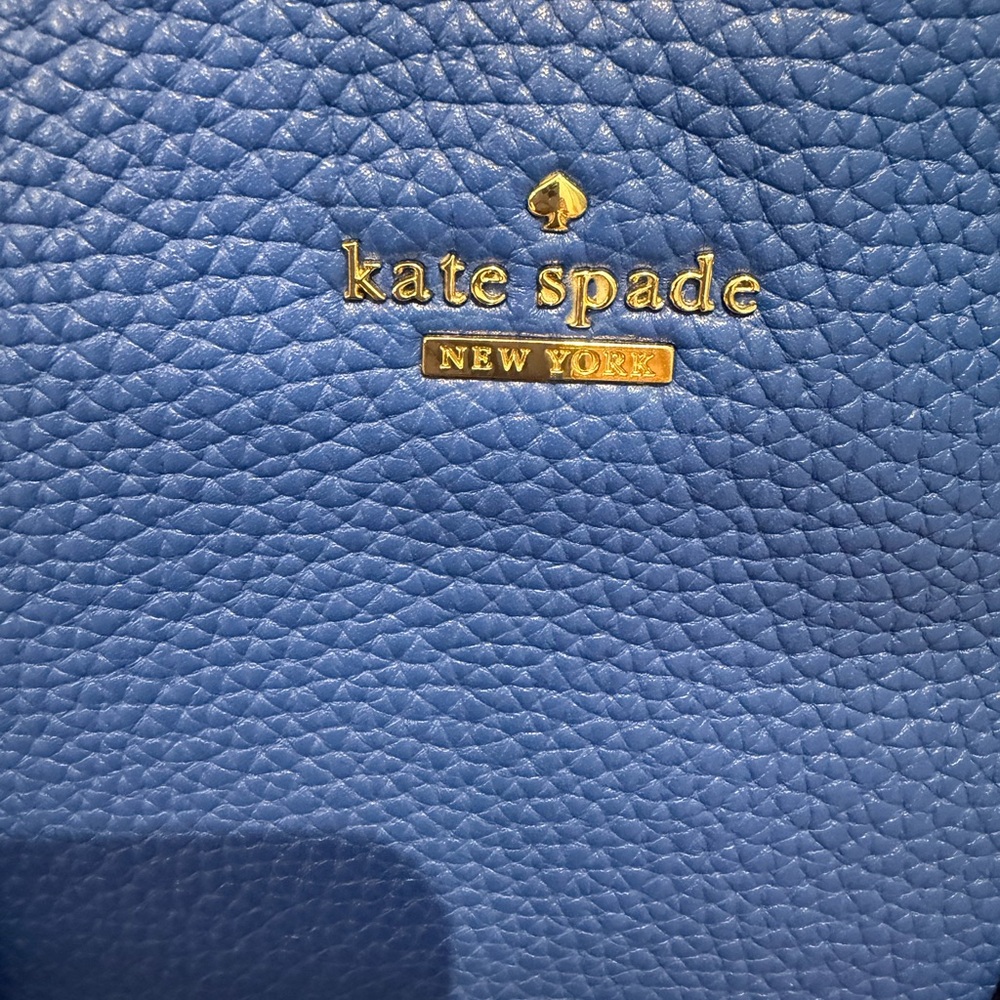 Kate Spade blue pebbled large leather tote - Picture 11 of 13